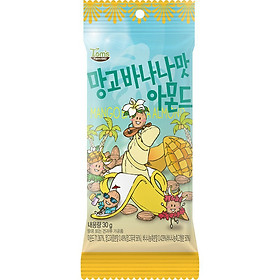 Hạnh nhân tẩm chuối xoài Tom' Farm 30g