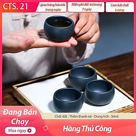 Mua Chén Trà Tử Sa Nghi Hưng - Lục Nê - Dung Tích 50ml