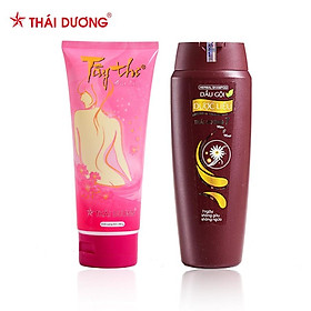 Bộ sản phẩm Dầu gội dược liệu Thái Dương 7 200ml/480ml & Sữa tắm Tây Thi 200ml/480ml