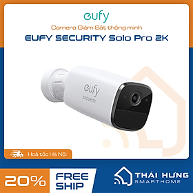 Camera Giám Sát EUFY SECURITY Solo Pro 2K/ 2C Pro (2 Kit) 2K, Camera ngoài trời không dây, dùng pin, hàng chính hãng phân phối