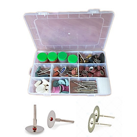 Mua Bộ phụ kiện máy mài khắc đánh bóng mini đa năng 179 chi tiết kèm 2 lưỡi cắt răng cắt gỗ  nhựa và 2 đĩa cắt kim cương