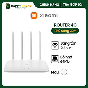 Thiết Bị Định Tuyến Mạng Không Dây Xiaomi Mi Router 4C Trắng - Hàng chính hãng