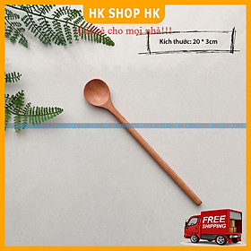 Muỗng Gỗ Cán Dài Đa Năng Tiện Dụng