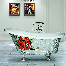 Bồn tắm chân rồng mầu vàng cổ Điển BRODA