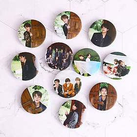 Huy hiệu BTS Happy Chuseok hình nhóm và từng thành viên