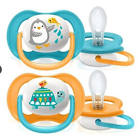 Lẻ 1 Ty giả thông khí Philips Avent Ultra Air Animals cho bé từ 0-6 6