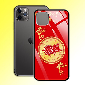 Ốp Lưng Họa Tiết Ánh Kim Vàng cho điện thoại Iphone 11 Pro Max - 0379 7996 PTPL02 - Phát Tài Phát Lộc - Hàng Chính Hãng