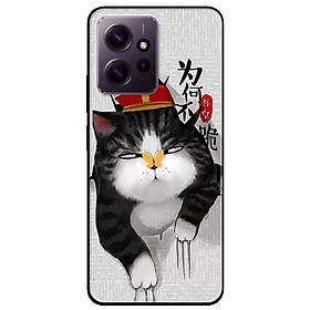 Ốp lưng dành cho Redmi Note 12 - Redmi Note 12 Pro - Redmi Note 12 Pro 5G - Mèo Cào Nón Đỏ - Hàng Chính Hãng