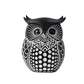 Owl Statue Home Decor Resin Animal Sculpture for Living Room Entrance Office