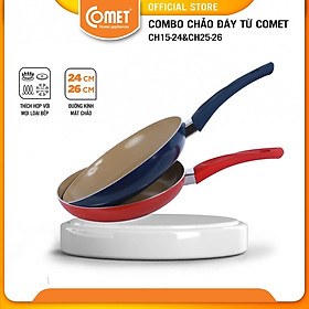 Mua Combo chảo đáy từ COMET CH15-24&CH25-26 - Màu Ngẫu Nhiên - Hãng Chính Hãng