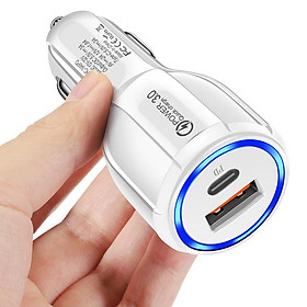 Bộ sạc xe USB Quick Charge QC3.0 3A 5V PD TYP