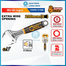 Mua Mỏ lết công cầm tay đa năng INGCO 6   8”  10”  12  cờ lê thép Cr-V siêu cứng chống rỉ điều chỉnh độ mở sữa chữa tháo mở bulong