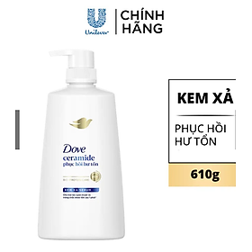 Kem xả phục hồi tóc Dove Phục Hồi Hư Tổn Công nghệ độc quyền Định Vị Hư Tổn Chính Xác cho tóc suôn mượt, khỏe đẹp 610g