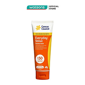 Kem Chống Nắng Cancer Council Dùng Hằng Ngày Everyday Value Sunscreen SPF50 UVA.UVB 110ml