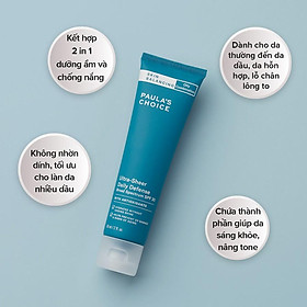 Kem Dưỡng Ban Ngày Siêu Bảo Vệ Và Cân Bằng Da Paula's Choice Skin Balancing Ultra-Sheer Daily SPF30