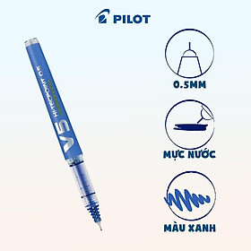 Bút mực nước Pilot Hi-tech V5 Cartridge System mực Xanh, đỏ, đen BXC-V5-L-BGD