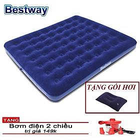 Nệm hơi Đệm hơi Cao Cấp cỡ 203*180*22CM Tặng 1 Bơm điện.