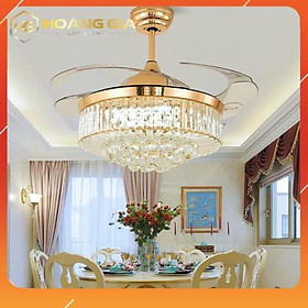 Mua Quạt Trần -Quạt Trần FFèn - QPF106- Cánh Cụp Cánh Xòe Có 3 Chế Độ Ánh Sáng Sang Trọng