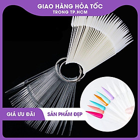 Thanh que móng giả nhọn tập sơn hình quạt 1097