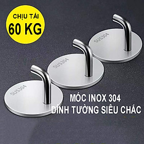 Móc Dán Tường INOX 304 Treo Đồ nặng, Treo Thớt