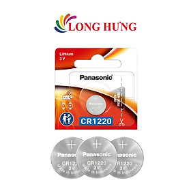 Pin nút Panasonic 3V CR-1220/5BE (1 viên/3 viên/5 viên/10 viên/50 viên) - Hàng chính hãng