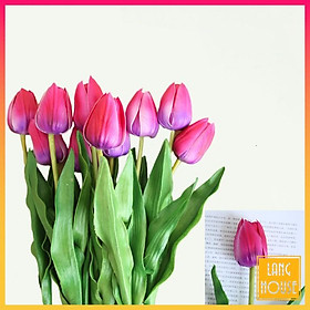 Mua Hoa Giả Hoa Lụa - HOA TULIP CAO CẤP Dài 46cm