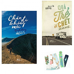 Combo 2 Cuốn: Chân Đi Không Mỏi - Hành Trình Đông Nam Á + Qúa Trẻ Để Chết - Hành Trình Nước Mỹ - Tặng Kèm Bookmark AHA