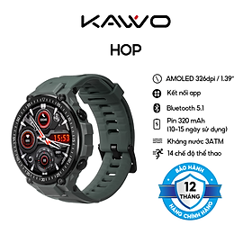 Mua Đồng Hồ KAVVO HOP | Màn hình lớn 1.39 Inch| Kháng nước 3 ATM - Hàng chính hãng - Bảo hành 12 tháng