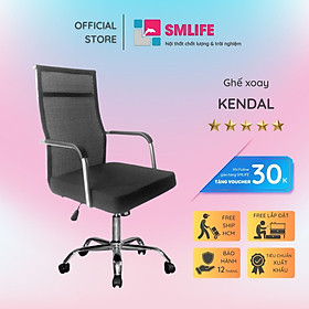 Ghế xoay văn phòng lưng cao bọc lưới SMLIFE Kendal