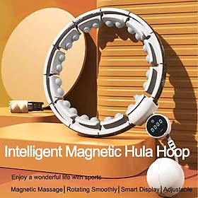 Vòng lắc eo Hula Hoop Q6 plus pin sạc 800mA đầu massage từ tính có màn hình led đếm số vòng lượng calo tiêu thụ, có thể tháo rời