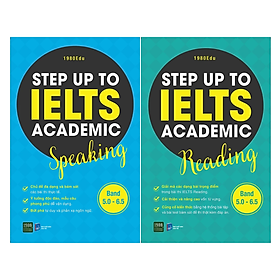 Combo 2Q Sách Luyện Thi Ielts:  Step Up To Ielts Academic Reading  +  Step Up To Ielts Academic Speaking