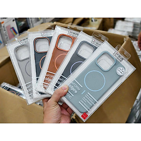 Ốp Lưng Da Likgus Beaty Viền Dẻo Chống Sốc Hỗ Trợ Sạc Không Dây Magnetic cho Iphone 15promax - 16Promax .Hàng Nhập KHẩu