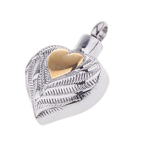 2-4pack Stainless Steel Heart Pendant Memorial Urn Cremation Jewelry For Ashes
