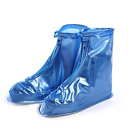 Ủng bọc giày đi mưa đi phượt chống nước có đế chống trượt - màu xanh