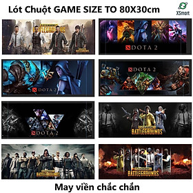 Bàn di chuột khổ Lớn XSmart Totoro Doremon Pubg – Lót Pad cỡ To 80x30 cm GIAO NGẪU NHIÊN - Hàng Chính Hãng