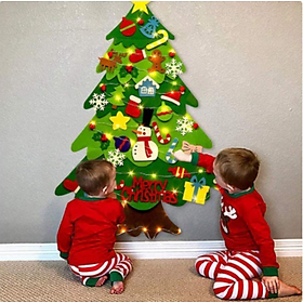 Mua Cây thông Noel treo tường bằng vải dạ vải nỉ trang trí Giáng sinh