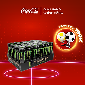 Lốc 24 Lon Nước Tăng Lực Giải Khát Monster Energy 355ml/Lon Sale 15.07 Coca-Cola Official Store