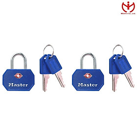 Bộ 2 ổ khóa vali TSA Master Lock 4681 TBLR dùng chung chìa - MSOFT