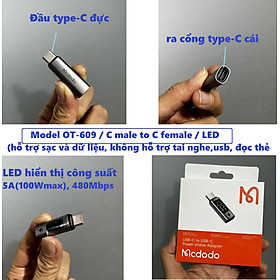 Mua Đầu chuyển dây sạc cho iP sang type C dòng 3A Mcdodo OT-770 _ hàng chính hãng