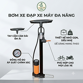 Bơm xe đạp, xe máy có đồng hồ