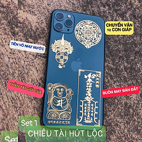 Mua Combo 4 Linh Phù Tài Lộc May Mắn TIỀN VÀO + CẦM BÚA + MUA MAY + 12 CON GIÁP