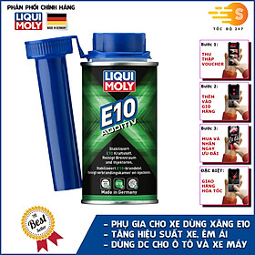 Phụ gia đặc biệt sử dụng cho xe dùng xăng E10 Liqui Moly 21421 - Tăng hiệu suất xe, tăng tốc và êm ái