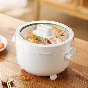 Nồi điện đa năng gia đình, nồi điện mini dung tích 2L chống dính cao cấp, nồi lẩu điện đa năng gia đình dành cho 3-4 người