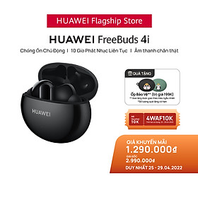 Tai Nghe Không Dây Huawei FreeBuds 4i | Chống Ồn Chủ Động | 10 Giờ Phát Nhạc Liên Tục | Âm Thanh Chân Thật | Hàng Phân Phối Chính Hãng