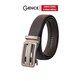 Dây Lưng Nam Thắt Lưng Da Chính Hãng GENCE LG52 Chất Liệu Da Bò Cao Cấp Màu Nâu