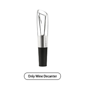 Circle Joy Bộ dụng cụ gồm đồ mở nắp chai rượu + bình đựng rượu + nút đậy chai rượu mini bằng thép không gỉ Hàng nhập khẩu