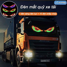 Đèn mắt quỷ xe tải,Đèn mắt quỷ năng động đa chế độ USB,hiển thị LED động ,cho ô tô và xe tải