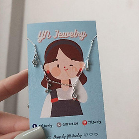 Lắc tay bạc nốt nhạc đính đá cao cấp YN JEWELRY SL