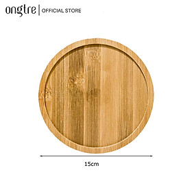 Lót ly ONGTRE bằng tre, Lót cốc gỗ  | ongtre (Vietnam).