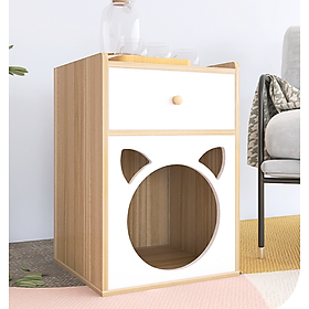 Mua Tab đầu giường Juno Sofa Chất Lượng kết hợp Cat box màu trắng có chân